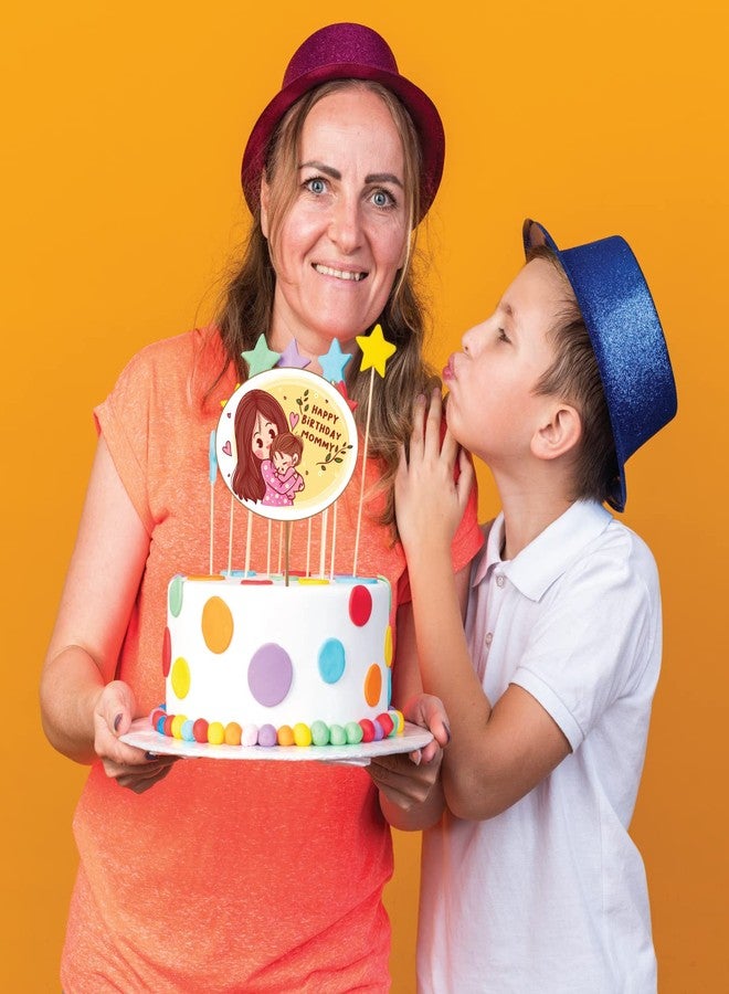فيستيكو زينة كعكة عيد ميلاد سعيد من فيستيكو® للأم، زينة كعكة، زينة حفلة عيد ميلاد للأم، لوازم تزيين كعكة عيد الأم - Image 3